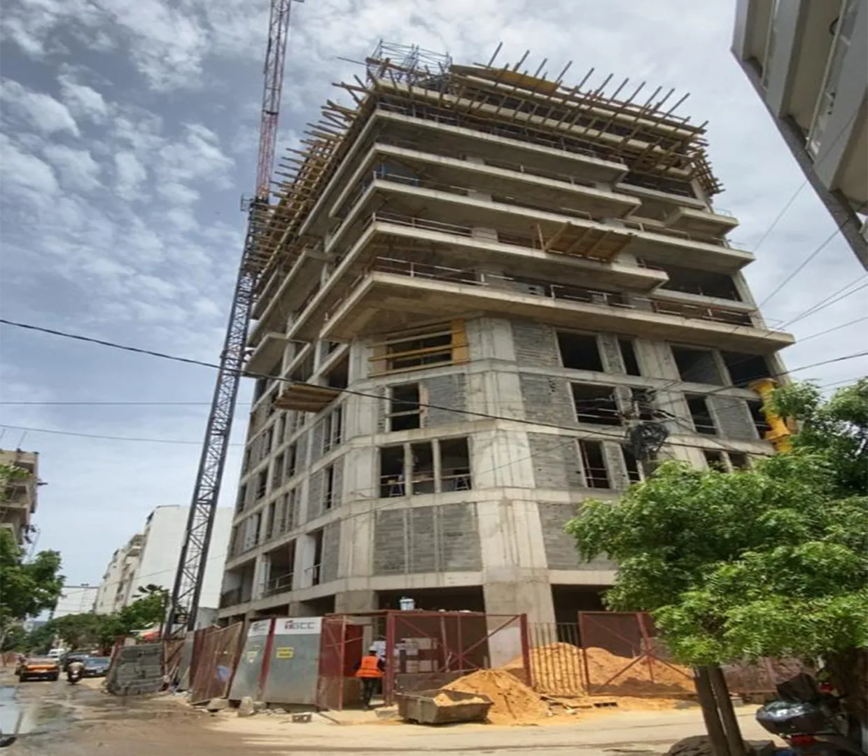 Façade de l’Immeuble MDZ à Dakar