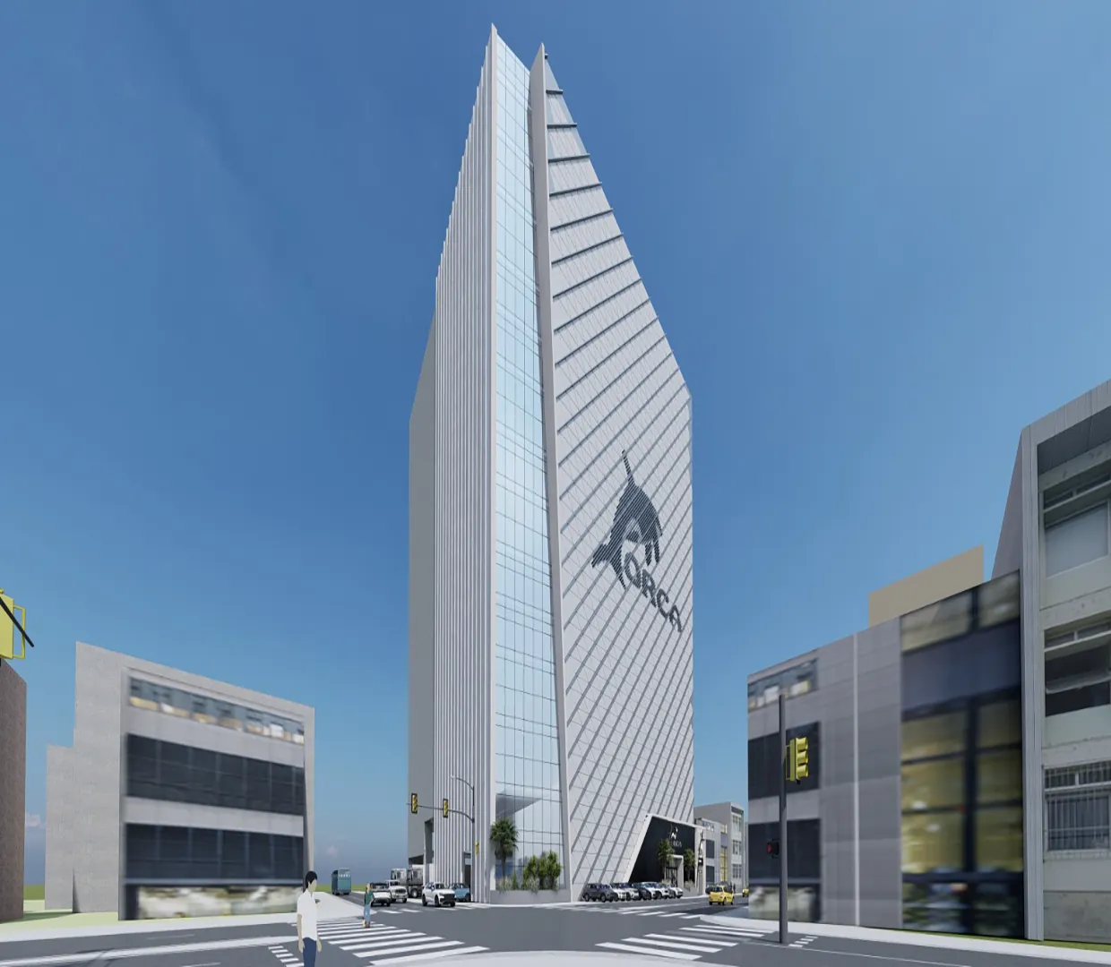Façade de l’Immeuble ORCA à Dakar